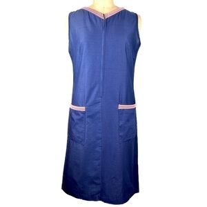 19 . Vintage 🌸 Blue Candy Striper Smock Uniform